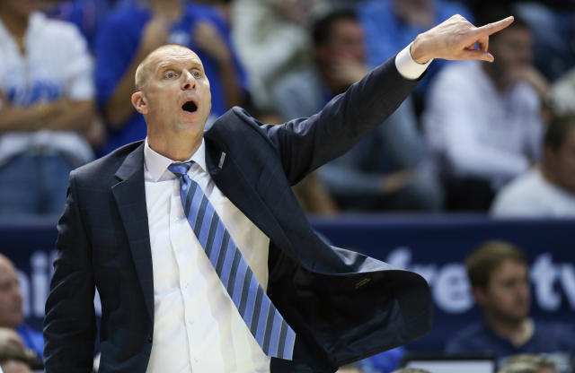 Coach at BYU chastises students for donning “Horns Down” t-shirts during their match against Texas.