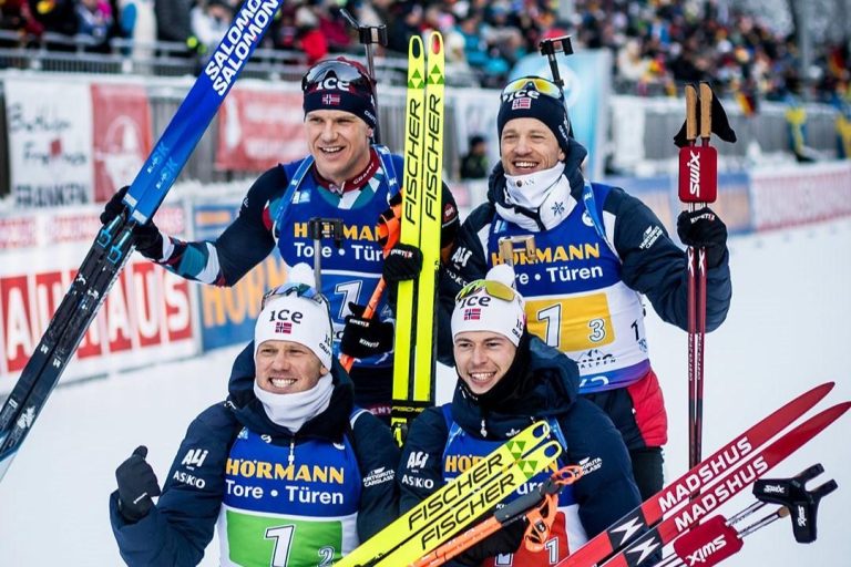 Norway keeps staking its claim to supremacy. The men’s relay results in Ruhpolding