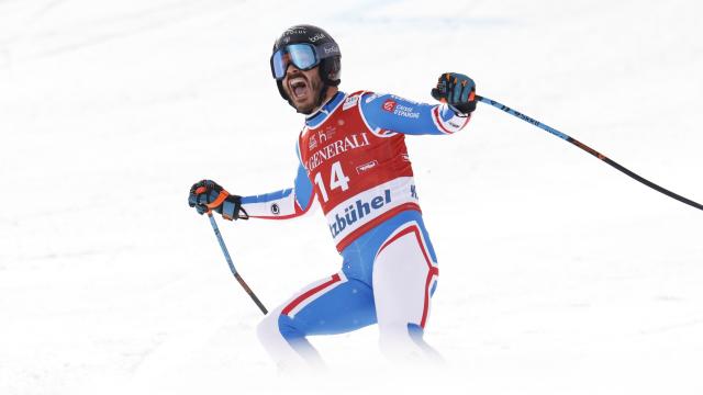 Skiing’s unlikely hero, Cyprien Sarrazin, wins the renowned Kitzbuehel downhill