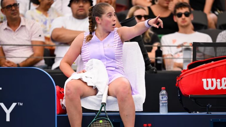 In Brisbane, Jelena Ostapenko insists the umpire be banned from her matches, declaring, “You ruin my matches.”