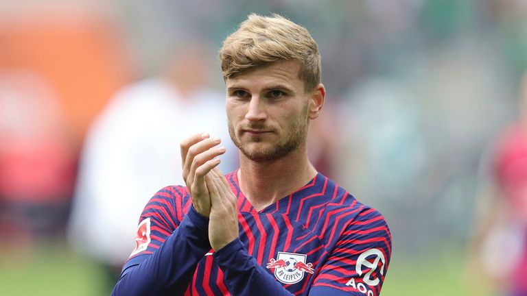 Timo Werner from Leipzig has been signed by Tottenham on a loan until the end of the season