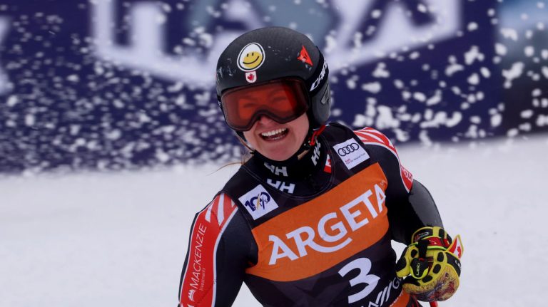 Valerie Grenier surprises the competition by securing her second consecutive giant slalom victory at Kranjska Gora in Slovenia