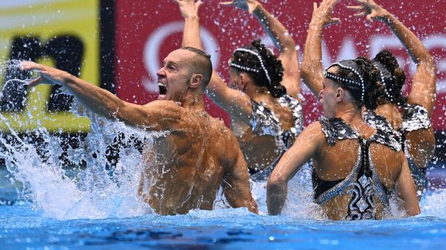 The American artistic swimming team makes it to its first Olympics since 2008