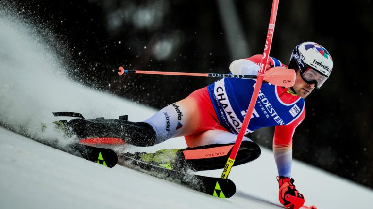 Yule makes a historic comeback in Chamonix, winning the slalom from the 30th