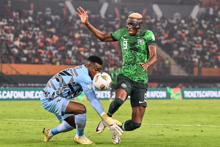 Victor Osimhen accompanying Nigeria on a mission during the Africa Cup of Nations