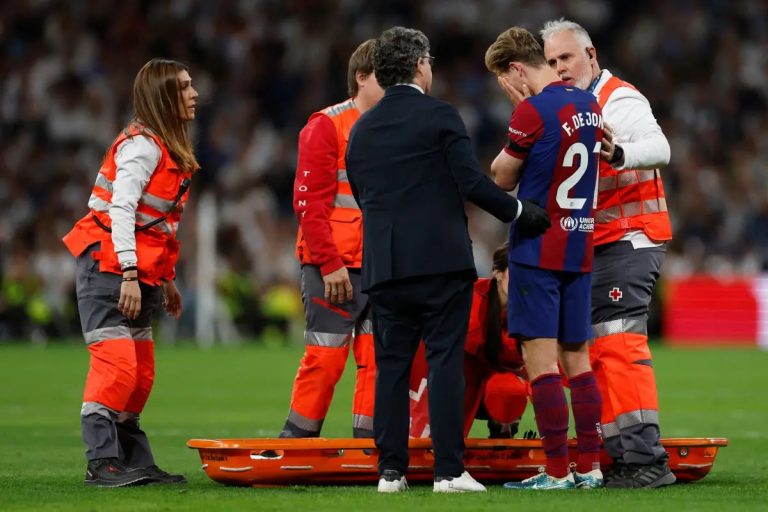 Barcelona’s Frenkie de Jong Sidelined for Remainder of Season with Ankle Injury